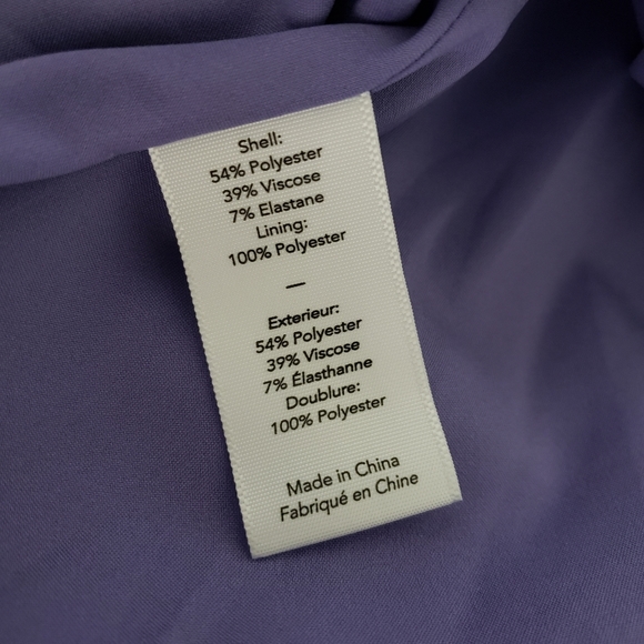Elizabeth and James Lavender Clarissa Stretch Crepe Fit & Flare Mini Dress Sz 2 - Picture 14 of 14